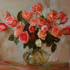 Схема вышивки «розы»