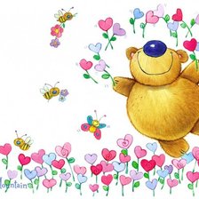 Схема вышивки «медвежонок»