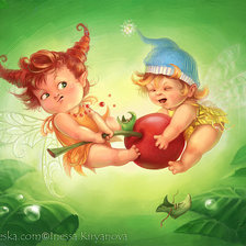 Схема вышивки «эльфы»