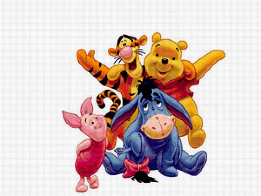 детская, вини - пятачок, вини пух, иа, детская, тигра, ослик, радость, детям, мультик - предпросмотр