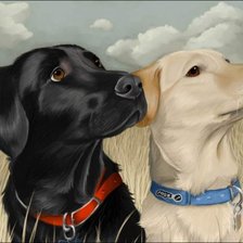 Схема вышивки «собаки»