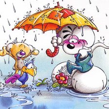 Схема вышивки «дождь»