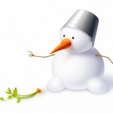 Схема вышивки «снеговик»