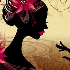 Схема вышивки «девушка»