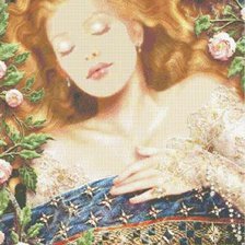 Схема вышивки «цветочная фея»