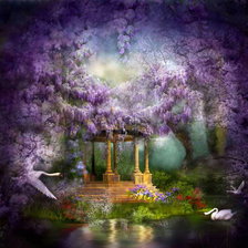 Схема вышивки «пруд»