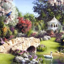 Схема вышивки «пейзаж»