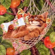 Схема вышивки «кот-15»