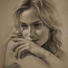 Схема вышивки «Девушка»