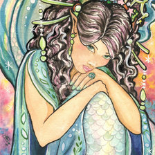 Схема вышивки «русалка»