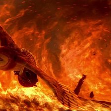 Схема вышивки «Птица пламени»