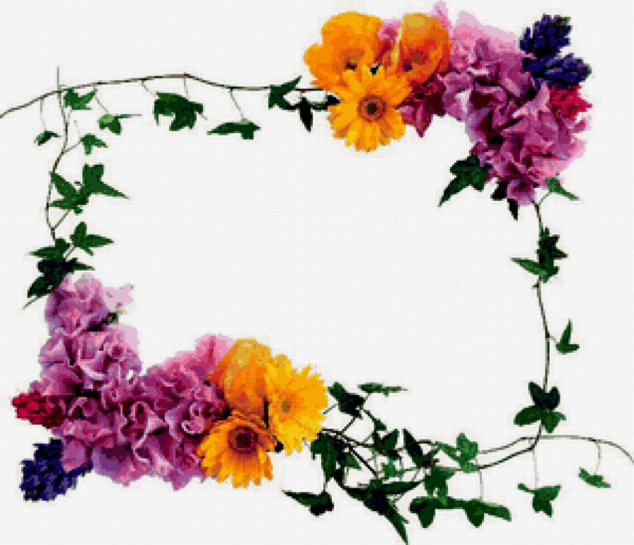 салфетка - цветы, салфетка, букет - предпросмотр