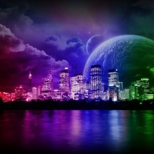 Схема вышивки «Город власти»