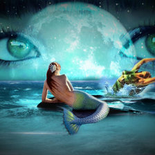 Схема вышивки «Глаза русалки»