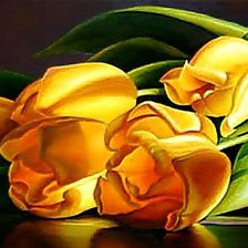 Схема вышивки «Тюльпаны»