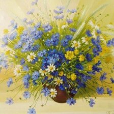 Схема вышивки «полевые цветы»