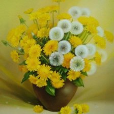 Схема вышивки «одуванчики»