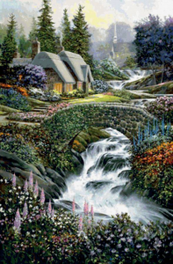 летний пейзаж - предпросмотр