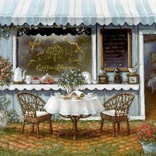 Схема вышивки «кафе»