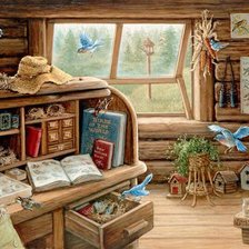 Схема вышивки «птицы»