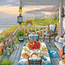 Схема вышивки «веранда»