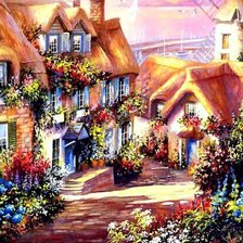 Схема вышивки «мельница»