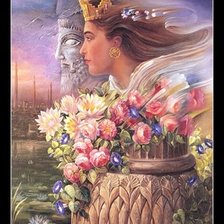 Схема вышивки «женский образ-3»