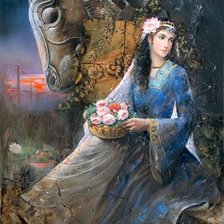 Схема вышивки «женский образ-4»