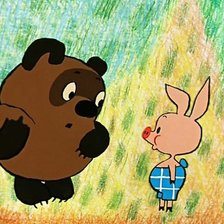 Схема вышивки «Винни-пух и пятачок»