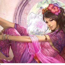 Схема вышивки «незнакомка»