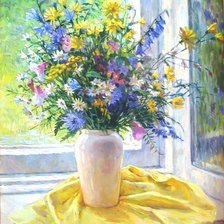 Схема вышивки «полевые цветы»