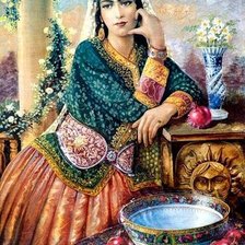 Схема вышивки «женский образ-9»