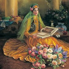 Схема вышивки «женский образ-13»