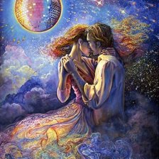 Схема вышивки «Танец влюбленных»