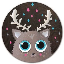 Схема вышивки «милый олень)»