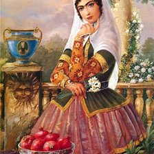 Схема вышивки «женский образ-20»