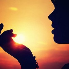 Схема вышивки «закат»