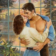 Схема вышивки «влюбленные»