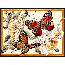 Схема вышивки «Бабочки»