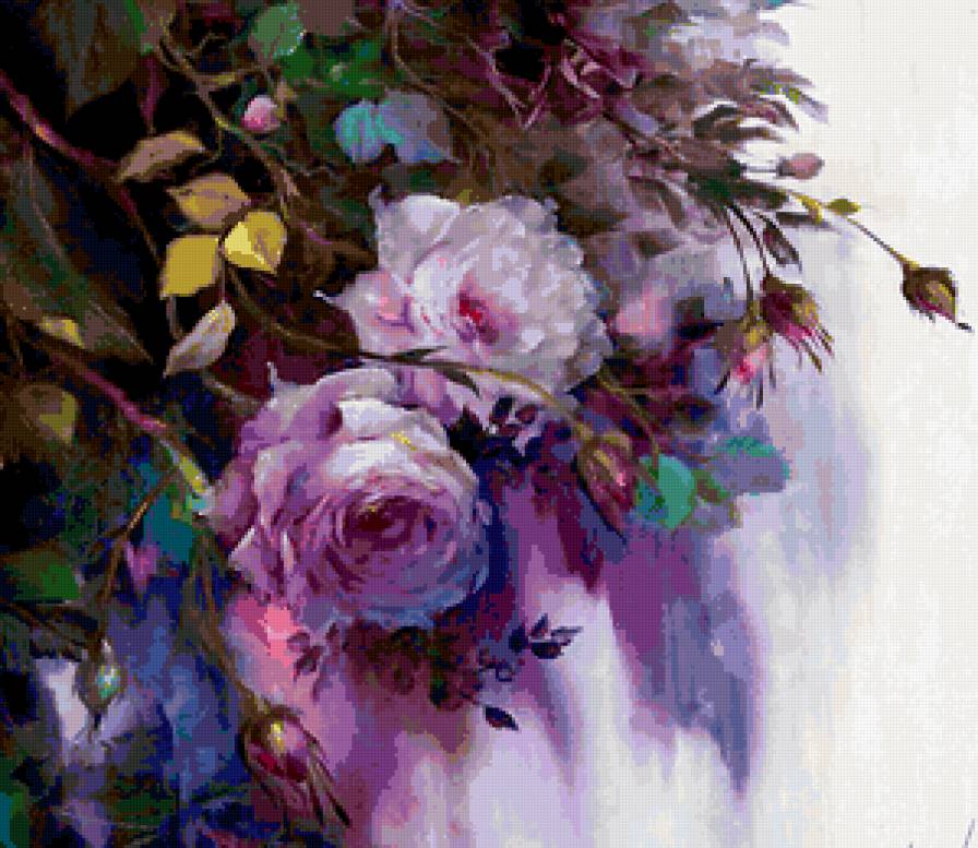 акварельный букет 1 - букет, акварель, цветы - предпросмотр