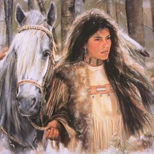 Схема вышивки «С лошадью»