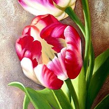 Схема вышивки «Тюльпаны»