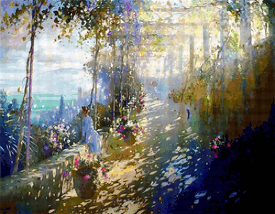 солнечный художник 7 - картины, цветы, фэнтези, живопись, красота женщины, девушка, дети - предпросмотр