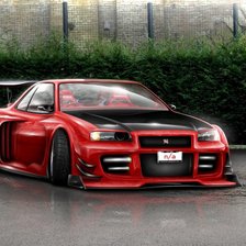 Схема вышивки «машина»