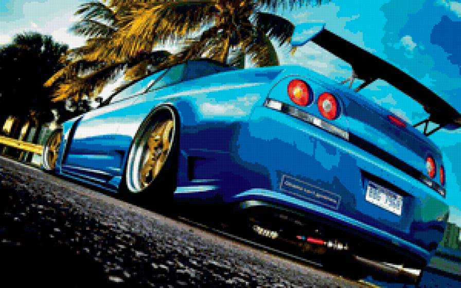 машина - машина, скайлайн, авто - предпросмотр