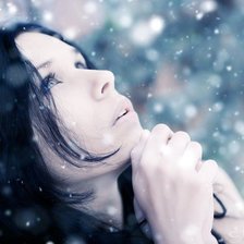 Схема вышивки «первый снег»