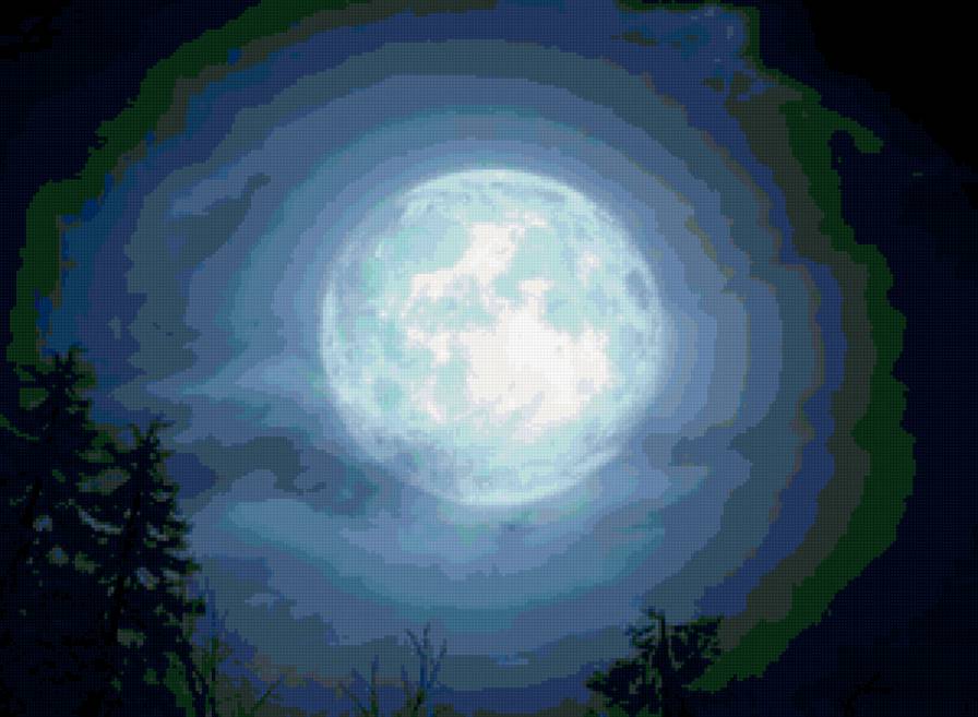 Волчье время - луна, небо - предпросмотр