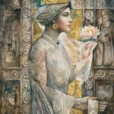 Схема вышивки «женский образ-25»