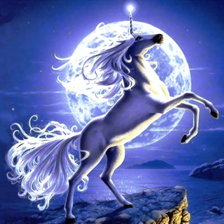 Схема вышивки «единорог»