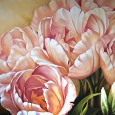 Схема вышивки «Натюрморт, цветы, тюльпаны»